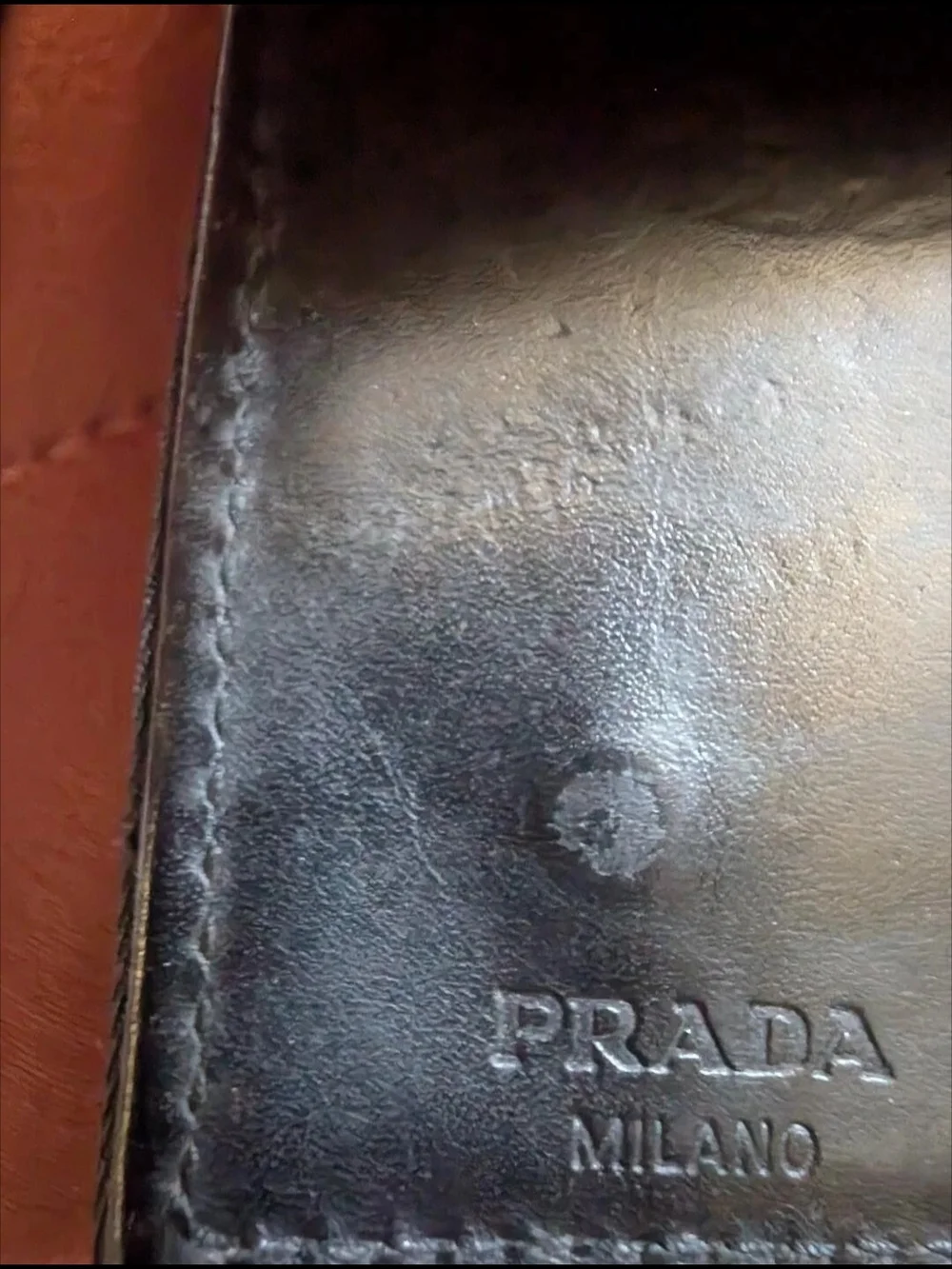 Prada Milano Black Quilted Wallet with Triangle Logo